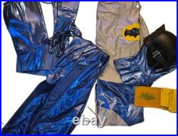C. 1966 Batman Halloween 9 Pc Costume from Batman and Robin TV Series Large HTF