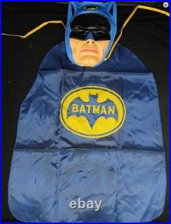 C. 1966 Batman Halloween Costume with Mask from Batman and Robin TV Series