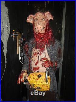Chainsaw Butcher Pig Poision Prop/ Professional Haunted House Attraction Prop