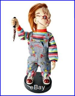 Childs Play 2 Ft Bump N Go Chucky Animatronics Doll Figure Prop NEW Halloween