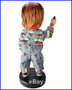 Childs Play Chucky 2 Ft Bump N Go Animatronic Roaming Talking Doll Prop NEW