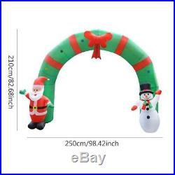 Christmas Santa Snowman Inflatable Archway Home Garden Party Arch Decoration