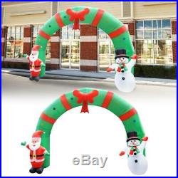 Christmas Santa Snowman Inflatable Archway Home Garden Party Arch Decoration