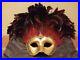 Cirque_Du_Soleil_Hand_Made_Mask_Red_Feather_Gold_With_Signature_And_Cart_01_pqz