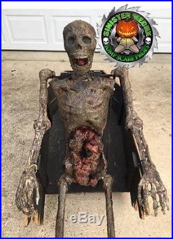 Coffin Reacher Zombie Custom Built Animatronic Halloween Jump Scare Prop O-O-A-K