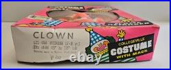 Collegeville Clown Vintage Mask and Costume for Kids (Size Medium)