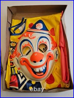 Collegeville Clown Vintage Mask and Costume for Kids (Size Medium)