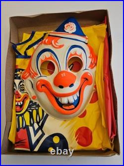 Collegeville Clown Vintage Mask and Costume for Kids (Size Medium)
