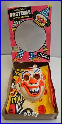 Collegeville Clown Vintage Mask and Costume for Kids (Size Medium)