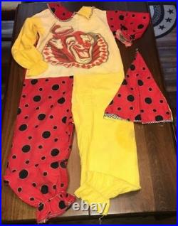 Collegeville Costume Co. Child's Clown Costume 2 pc, fabric, Vintage 1960's
