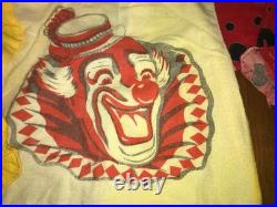 Collegeville Costume Co. Child's Clown Costume 2 pc, fabric, Vintage 1960's