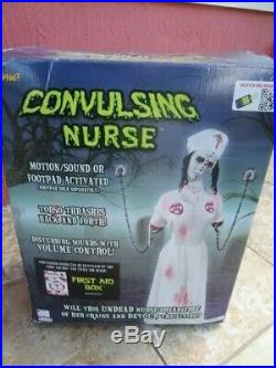Convulsing Nurse Spirit Halloween Prop Gemmy MISSING PARTS