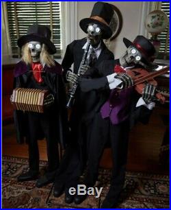 Creepy Janglin Bones Skeleton Trio Animatronics Halloween Decorations Props