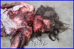Crushed Female Body Haunted House Halloween Horror Prop The Walking Dead