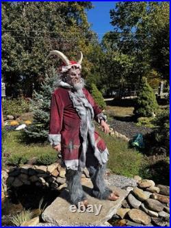 Custom Krampus Suit with Latex Mask Beast Legs and Hooves Halloween Costume