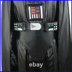 DFYM Star Wars Darth Vader Cosplay Costume Leather Outfit Black Halloween Men