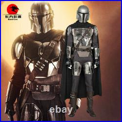 DFYM Star Wars The Mandalorian Cosplay Costume Halloween Outfit with PVC Helmet