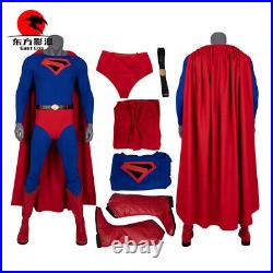 DFYM Superman Cosplay Costume DC Comics Superhero Jumpsuit Halloween Outfit