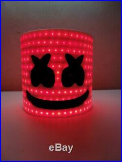DJ Marshmello 12 Colors LED Helmet Mask Acrylic Music Concert Bar Cosplay Props