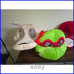 Dan Dee Plush Mascot Head Mask Lot TMNT Flash Deadpool Chewbacca Animal Costume