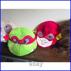 Dan Dee Plush Mascot Head Mask Lot TMNT Flash Deadpool Chewbacca Animal Costume