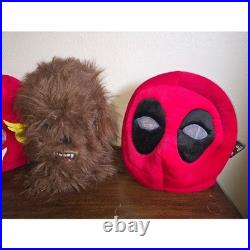 Dan Dee Plush Mascot Head Mask Lot TMNT Flash Deadpool Chewbacca Animal Costume