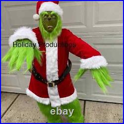 Deluxe Grouch Mascot Christmas Costume NEW USA Immediate Shipping NEW