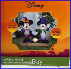 Disney Mickey Minnie Mouse Cauldron 5' ft Halloween Inflatable Lawn Decoration