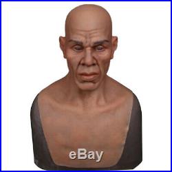 Dokier Realistic Silicone Male Mask Headwear Movie Props Hand Made Old Man Mask