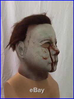 Don Post Studios 1998 Shat/ Michael Myers H2 Stunt Mask (signed By Dick Warlock)