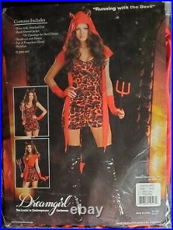 Dreamgirl Adult Costume Running With the Devil Lil Devil Costume Halloween Small