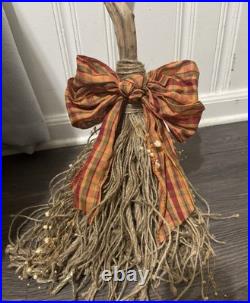 Driftwood Homemade Witch's Broom Halloween