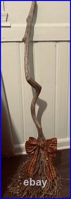 Driftwood Homemade Witch's Broom Halloween
