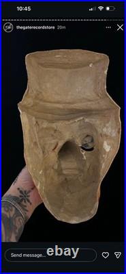 Early 20th Century Papier Mâché Carnival Mask Folk Art Hand Painted Original