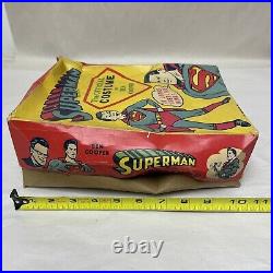 Early Vtg Superman Official Costume By Ben Cooper Medium (8-10) Size Halloween