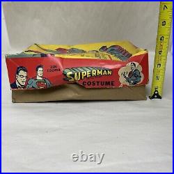 Early Vtg Superman Official Costume By Ben Cooper Medium (8-10) Size Halloween