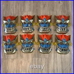 Eight Vintage 70's Ben Cooper SHOGUN WARRIORS GREAT MAZINGA Halloween Masks NEW