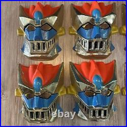 Eight Vintage 70's Ben Cooper SHOGUN WARRIORS GREAT MAZINGA Halloween Masks NEW