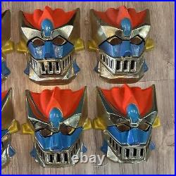 Eight Vintage 70's Ben Cooper SHOGUN WARRIORS GREAT MAZINGA Halloween Masks NEW