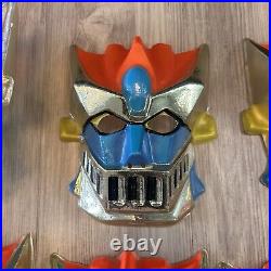 Eight Vintage 70's Ben Cooper SHOGUN WARRIORS GREAT MAZINGA Halloween Masks NEW