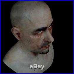 European man's realistic high quality soft silicone mask