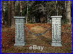 Evil Soul Studios Haunted Mansion Cemetery Lighted Columns Halloween Prop