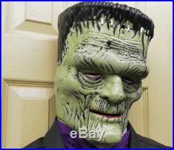 FULL BODY! Gemmy Frankenstein Halloween Monster Prop. Sings Who can it be now