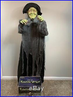 Floating Witch 5 Feet Tall Gemmy Halloween Animated Prop Spirit