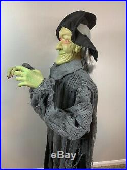 Floating Witch 5 Feet Tall Gemmy Halloween Animated Prop Spirit