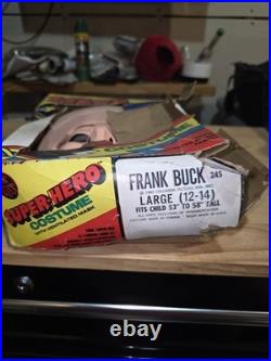 Frank Buck Vintage TV Safari Adventurer Ben Cooper Vinyl Kids Halloween Costume