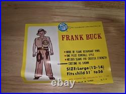 Frank Buck Vintage TV Safari Adventurer Ben Cooper Vinyl Kids Halloween Costume