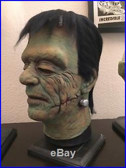 Frankenstein Mask Don Post Calender Reissue Custom Paint By Pete Infelise