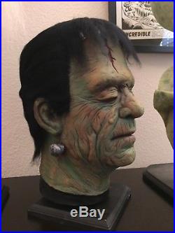 Frankenstein Mask Don Post Calender Reissue Custom Paint By Pete Infelise