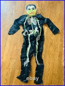 Frankenstein Universal Monsters Costume Ben Cooper Mask 1976 skeleton Glow Dark